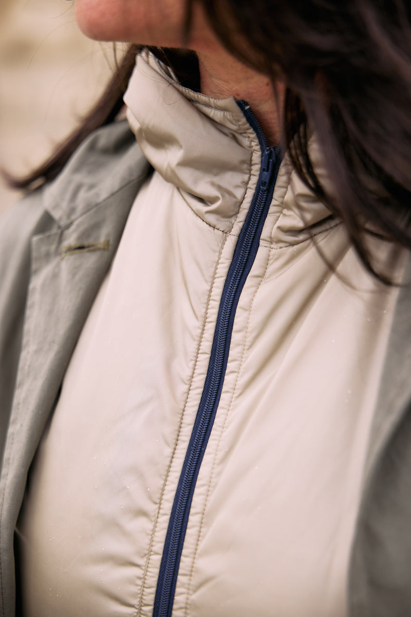 PARKA ALMA en coton déperlant coloris kaki