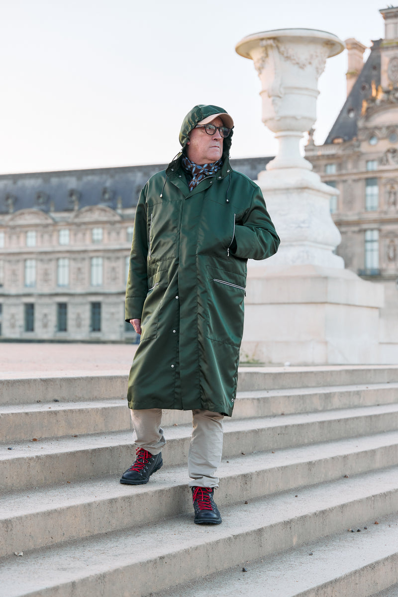 PARKA XAVE en polyamide imperméable coloris kaki