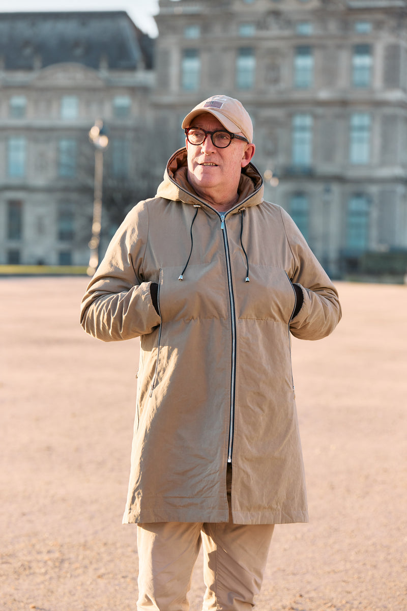 PARKA BARBARAM COR (MENS) en coton déperlant disponible en coloris bronze, gris, kaki, craie, blueblack, taupe