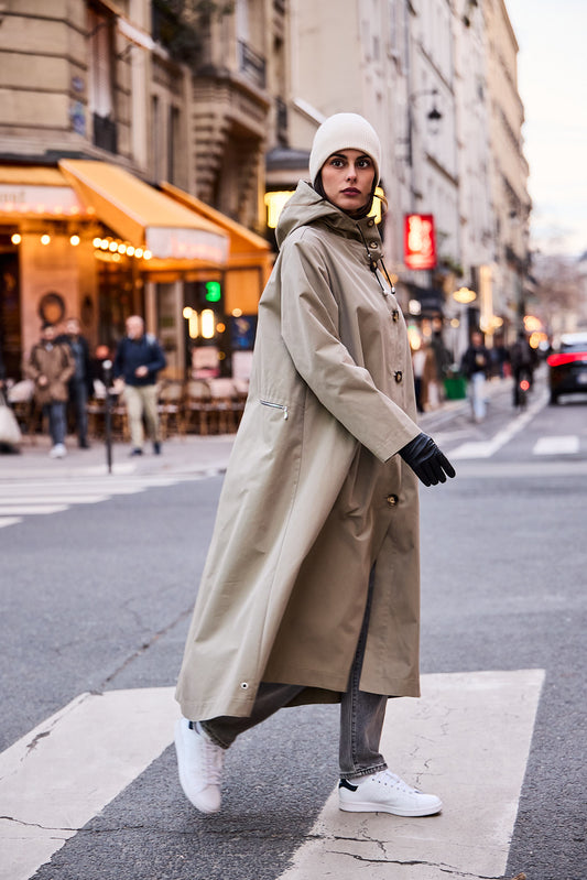 PARKA SARA DIA en coton déperlant