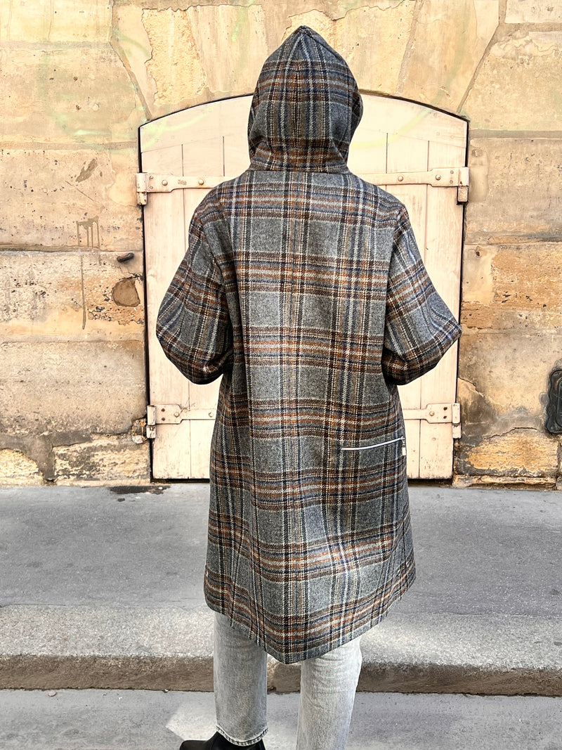 PARKA NINON en lainage brown