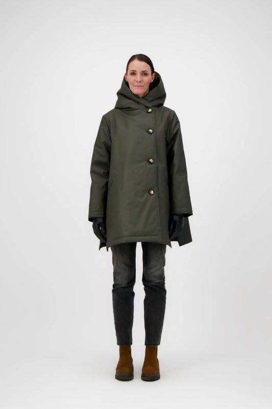 PARKA ALINA COW en coton enduit déperlant
