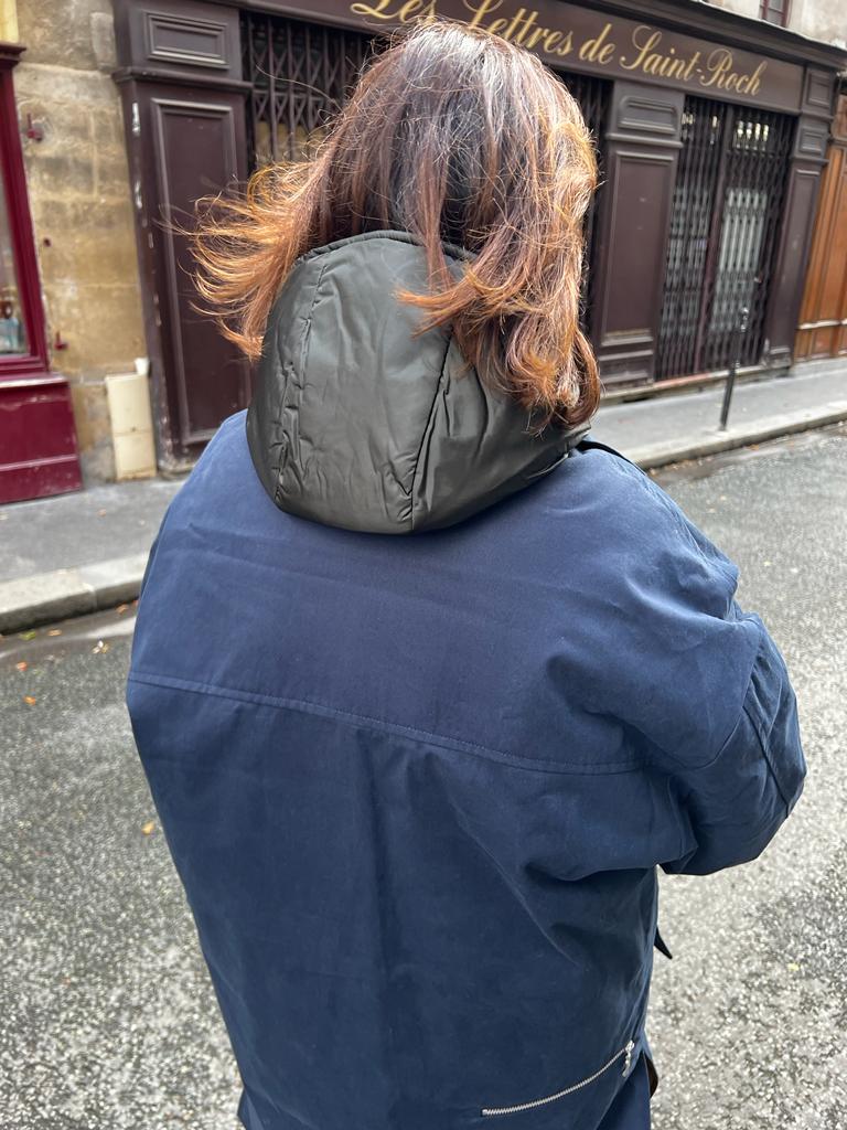 PARKA ALLEGRA en coton déperlant avec doudoune amovible, disponible en coloris navy
