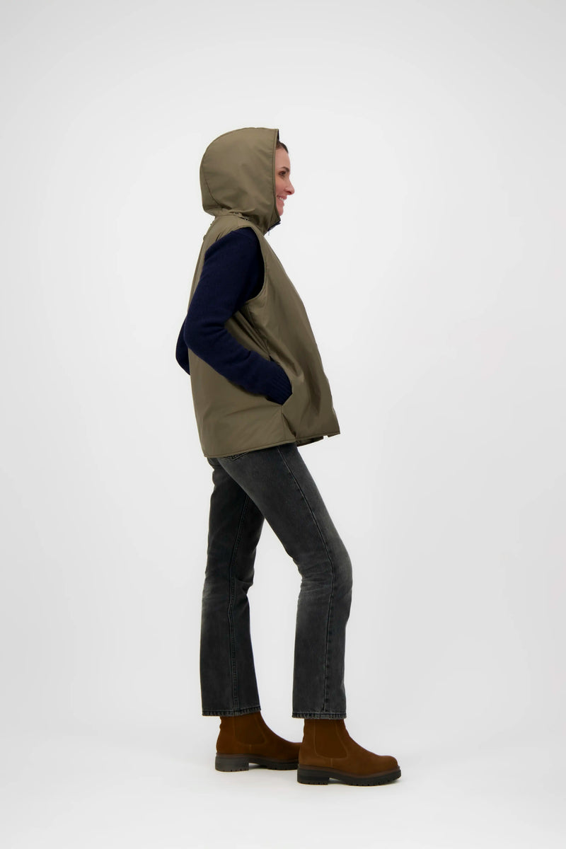 MANTEAU ALMA en laine à carreaux avec doudoune amovible