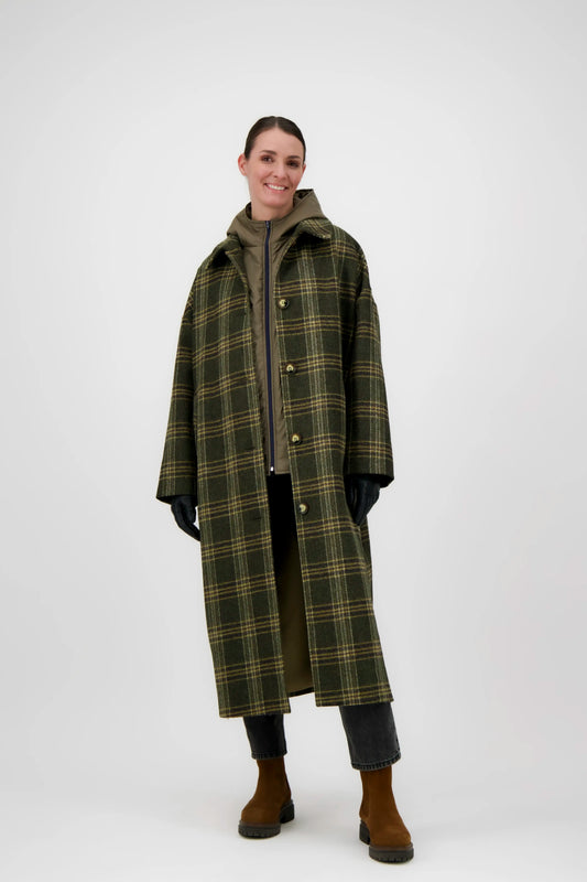 MANTEAU ALMA MOO en laine avec doudoune amovible