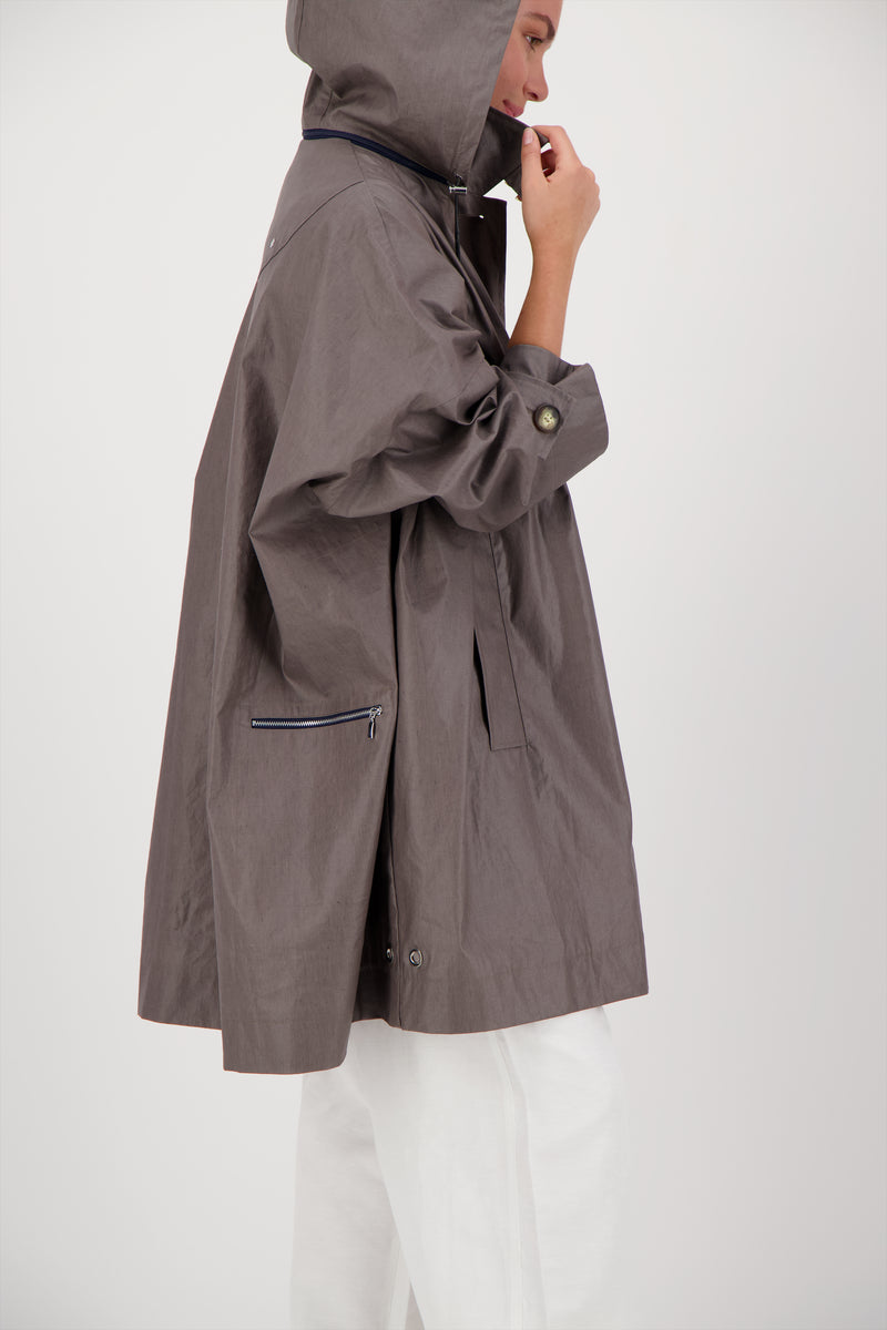 PARKA AVERSE LIB EN COTON & LIN DÉPERLANTS