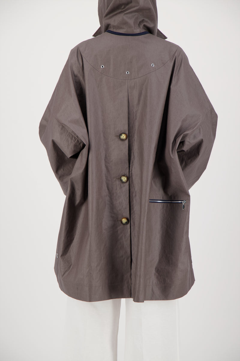 PARKA AVERSE LIB EN COTON & LIN DÉPERLANTS