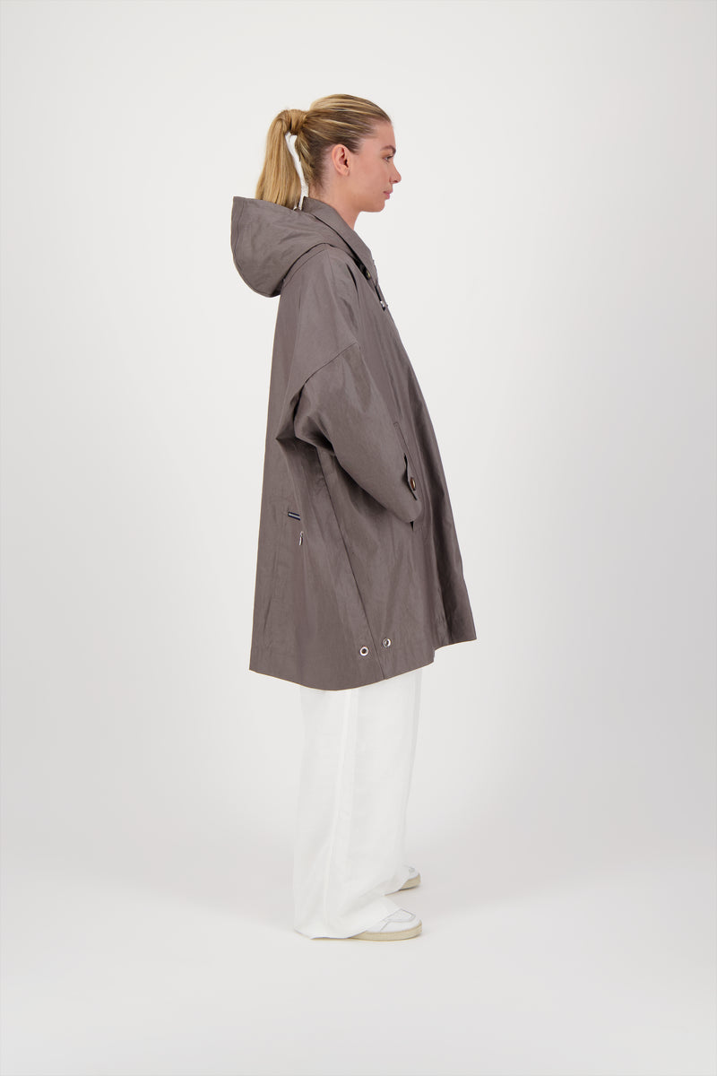 PARKA AVERSE LIB EN COTON & LIN DÉPERLANTS