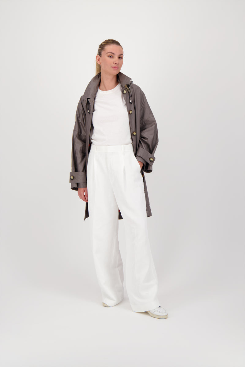 PARKA AVERSE LIB EN COTON & LIN DÉPERLANTS