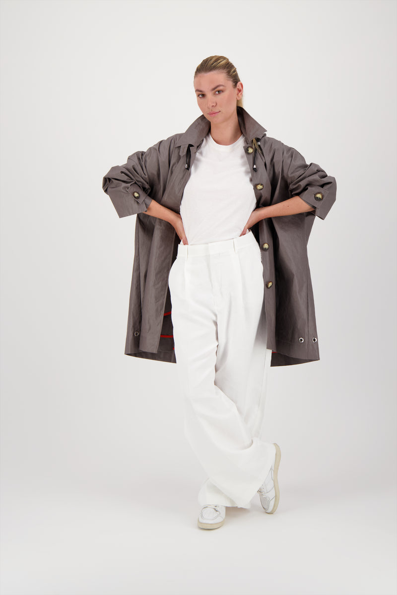 PARKA AVERSE LIB EN COTON & LIN DÉPERLANTS