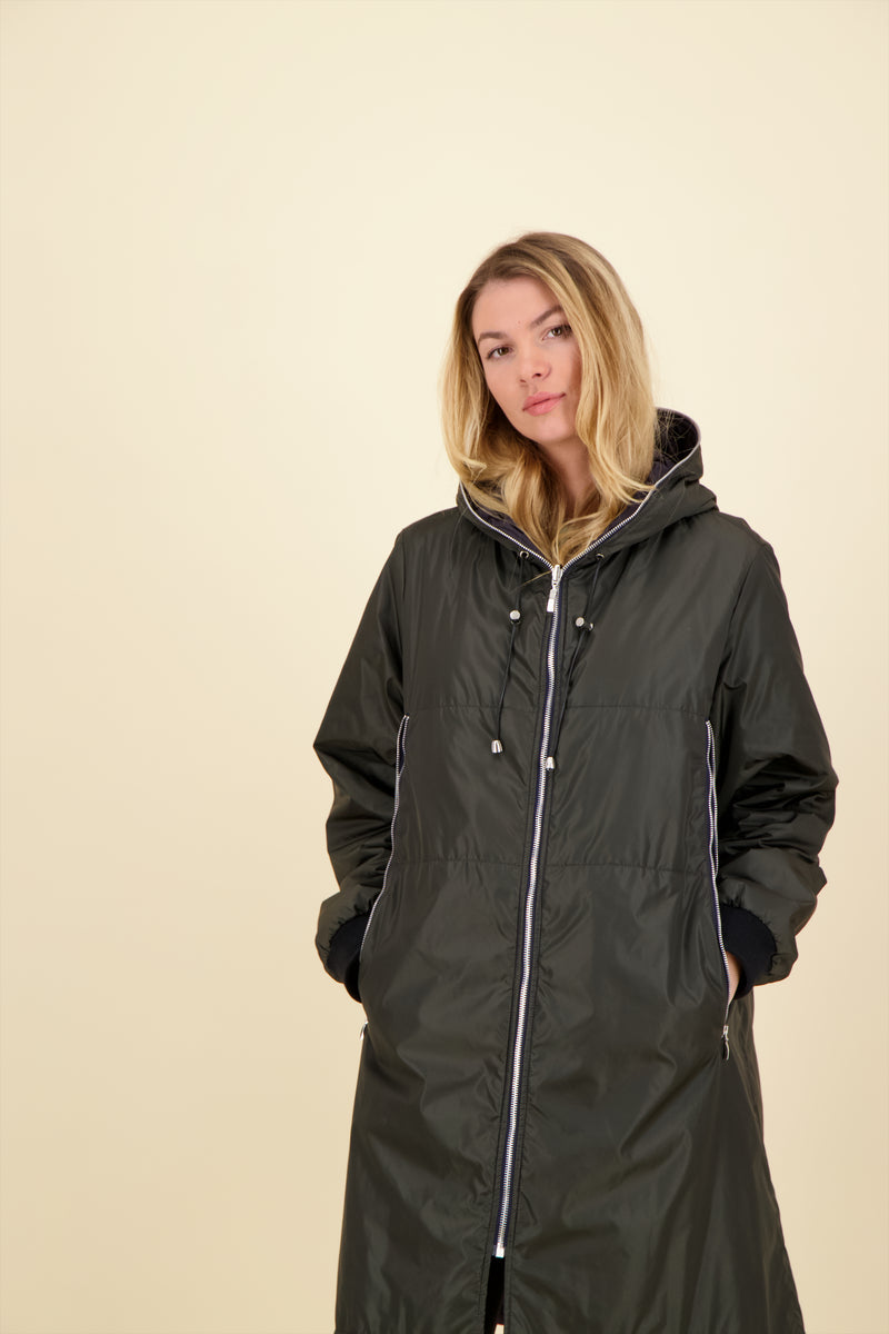 PARKA BARBARA  en polyamide imperméable coloris bronze