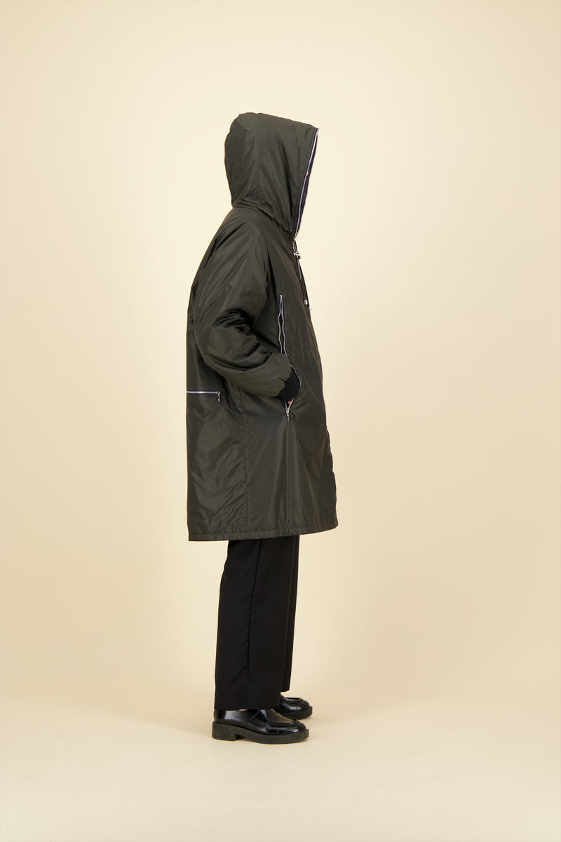 PARKA BARBARA  en polyamide imperméable coloris bronze