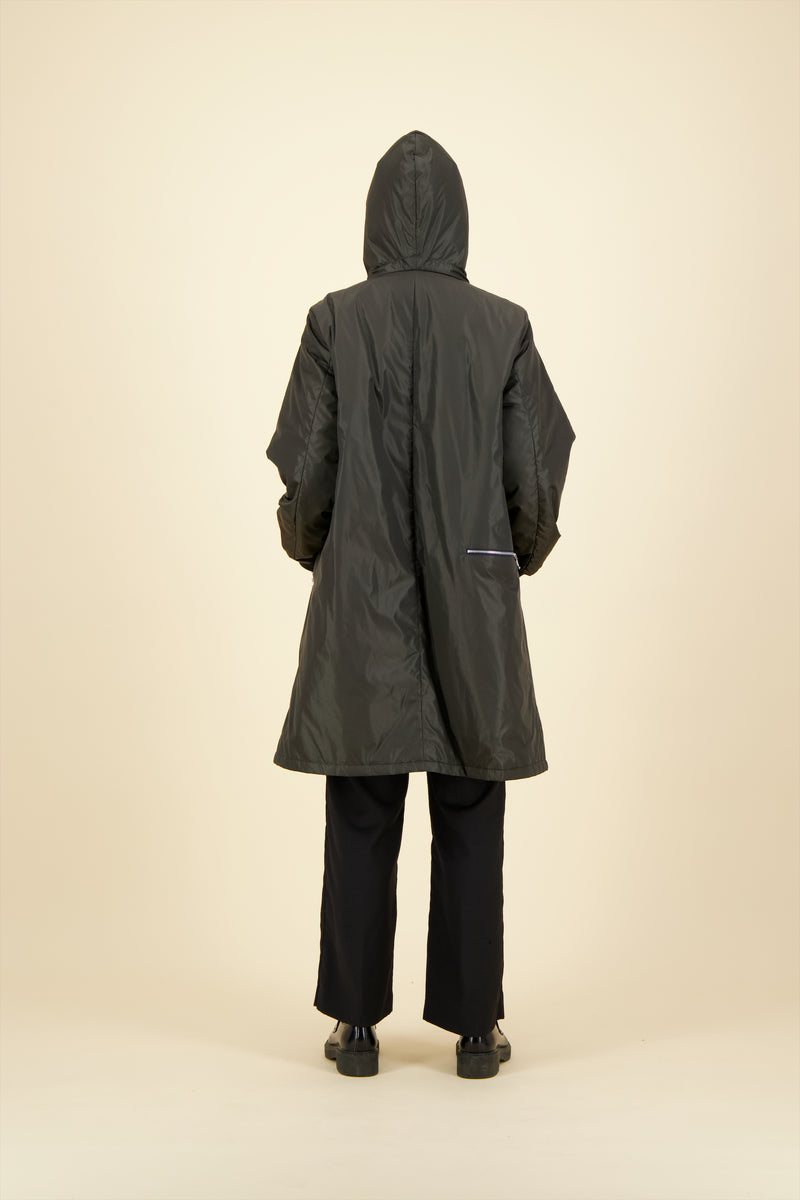 PARKA BARBARA  en polyamide imperméable coloris bronze