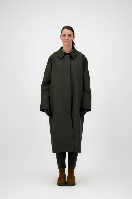 MANTEAU CAMILLE SCO en coton déperlant à carreaux