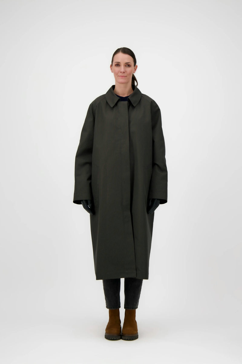 MANTEAU CAMILLE en coton déperlant à carreaux