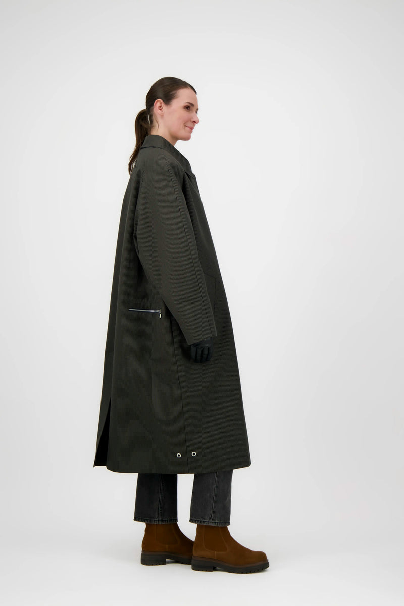 MANTEAU CAMILLE en coton déperlant à carreaux