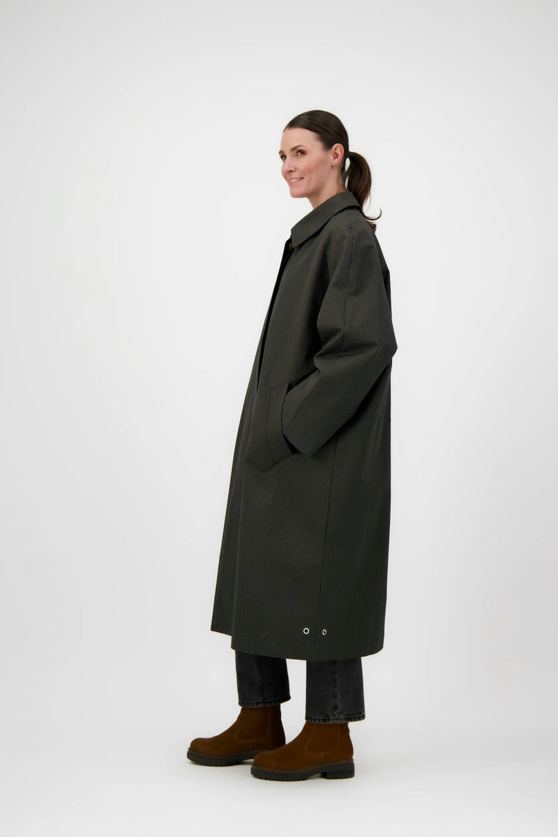 MANTEAU CAMILLE en coton déperlant à carreaux
