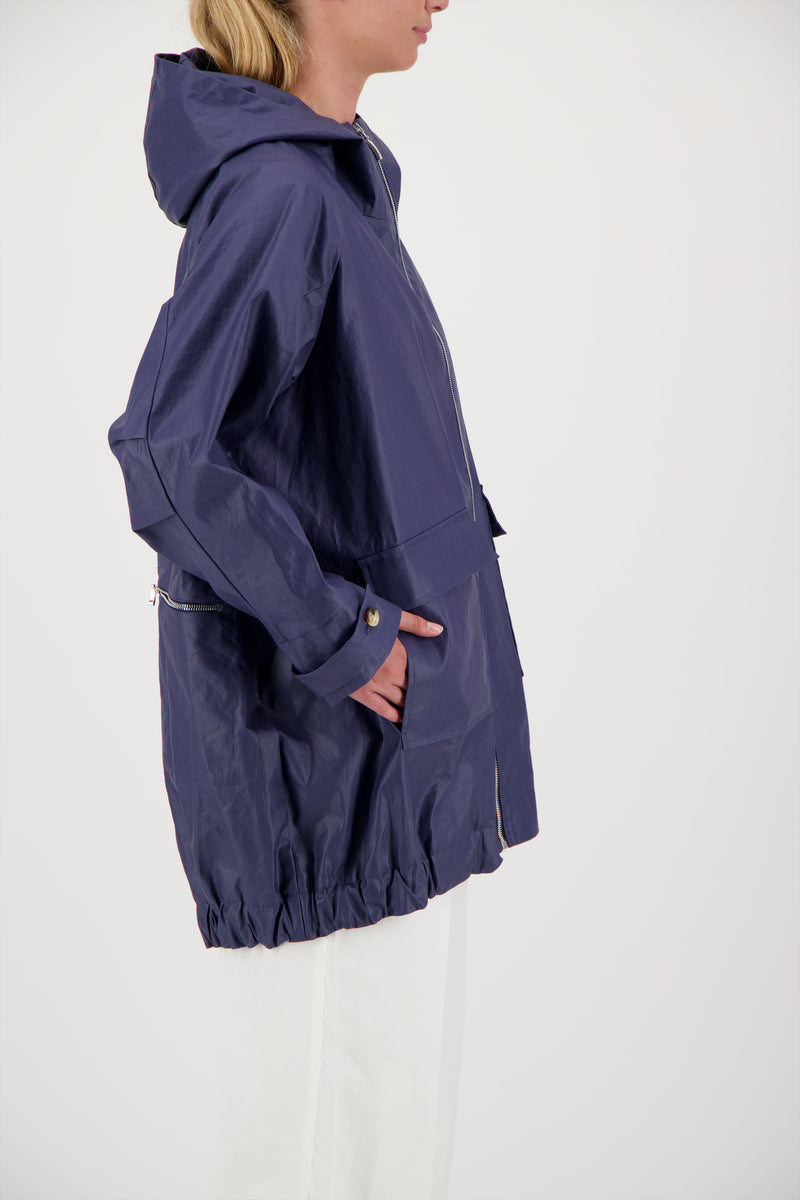 PARKA CAPRI EN LIN ENDUIT DÉPERLANT OCEAN