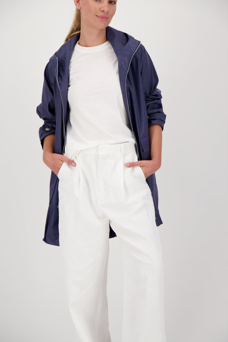 PARKA CAPRI EN LIN ENDUIT DÉPERLANT OCEAN