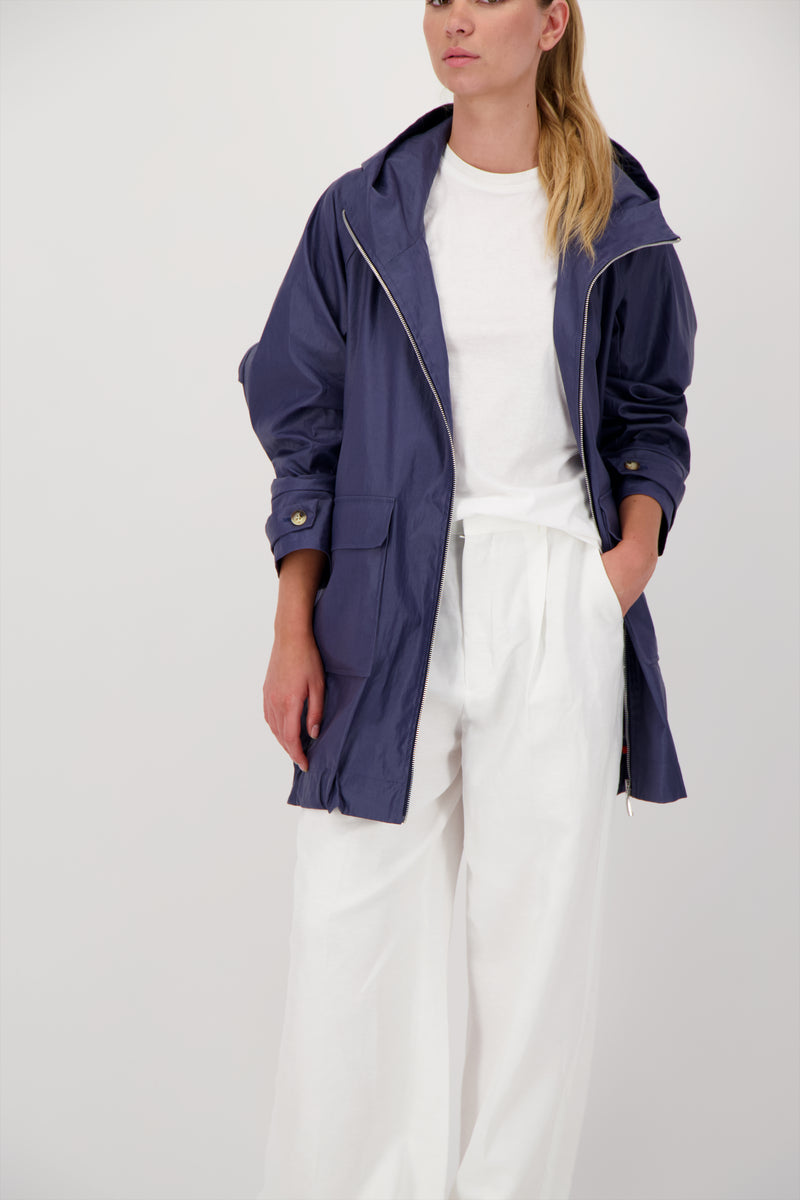PARKA CAPRI EN LIN ENDUIT DÉPERLANT OCEAN
