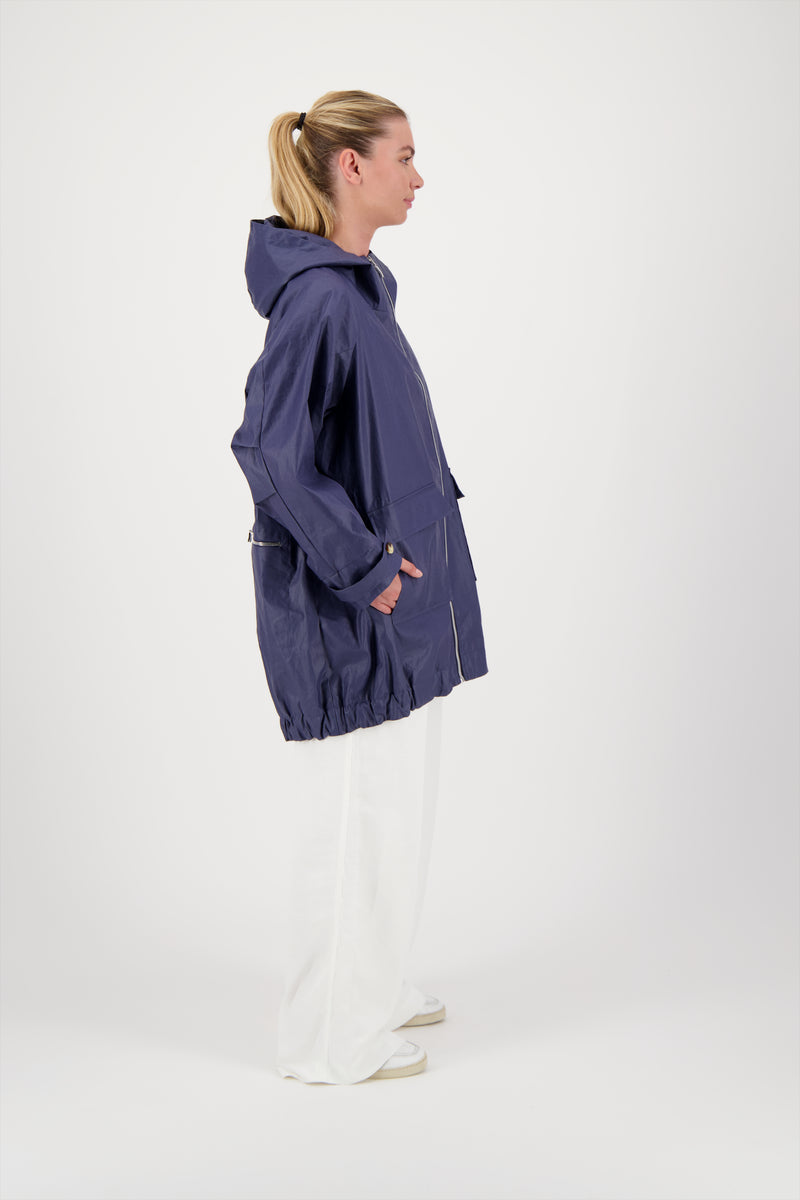 PARKA CAPRI EN LIN ENDUIT DÉPERLANT OCEAN