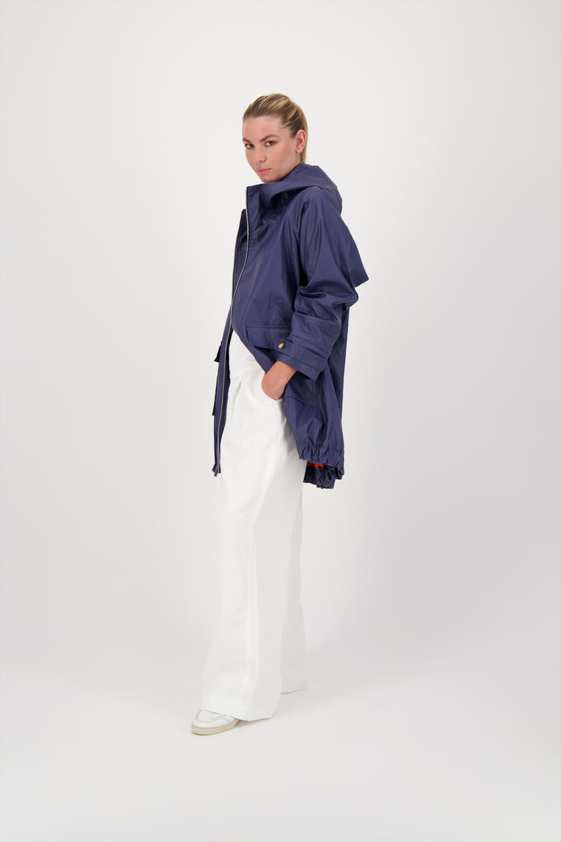PARKA CAPRI EN LIN ENDUIT DÉPERLANT OCEAN