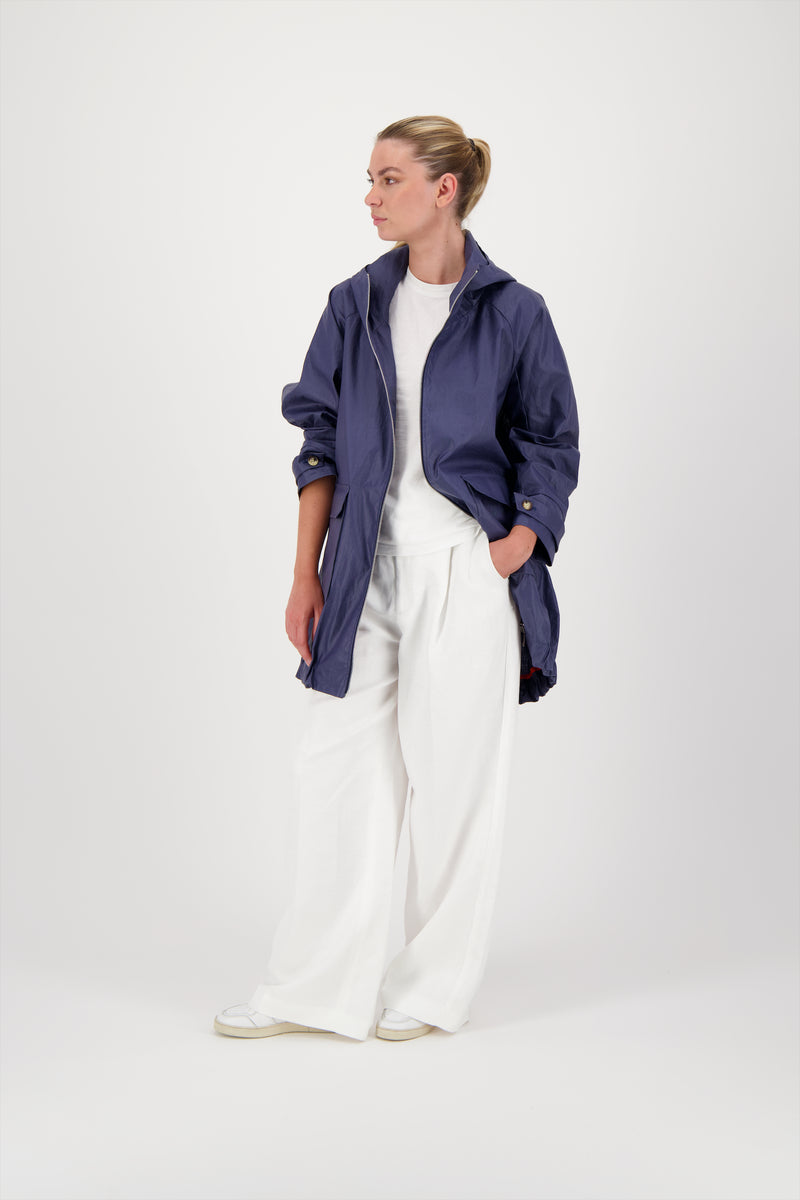PARKA CAPRI EN LIN ENDUIT DÉPERLANT OCEAN