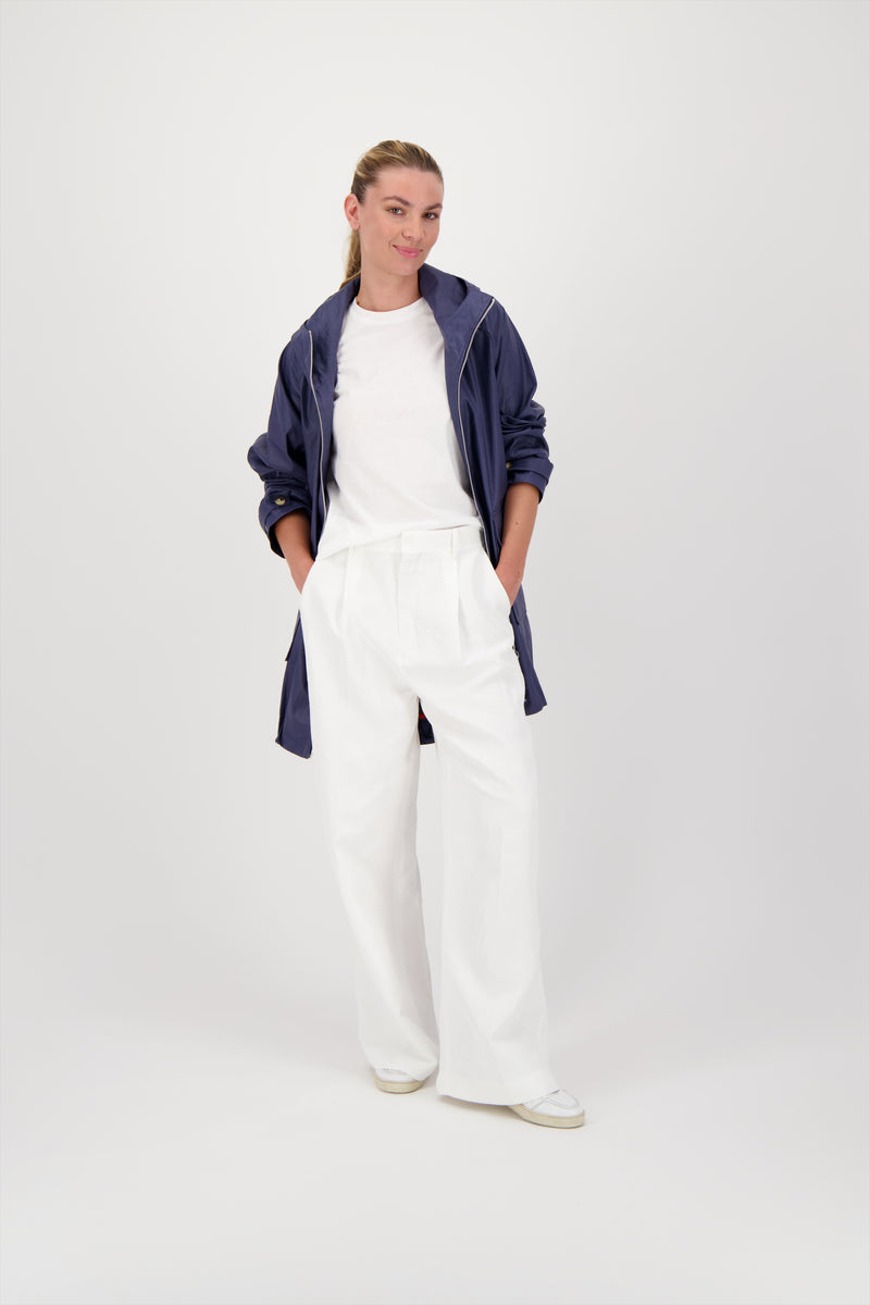 PARKA CAPRI EN LIN ENDUIT DÉPERLANT OCEAN