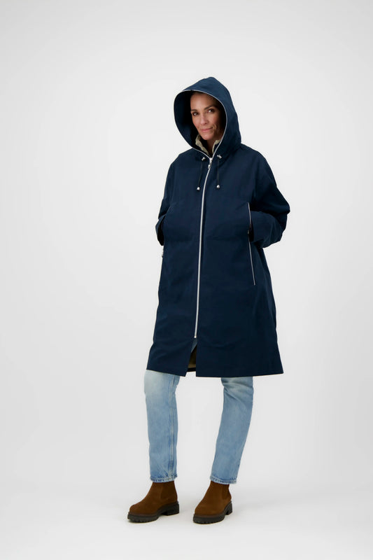 PARKA ELISE COR en coton déperlant et fausse fourrure