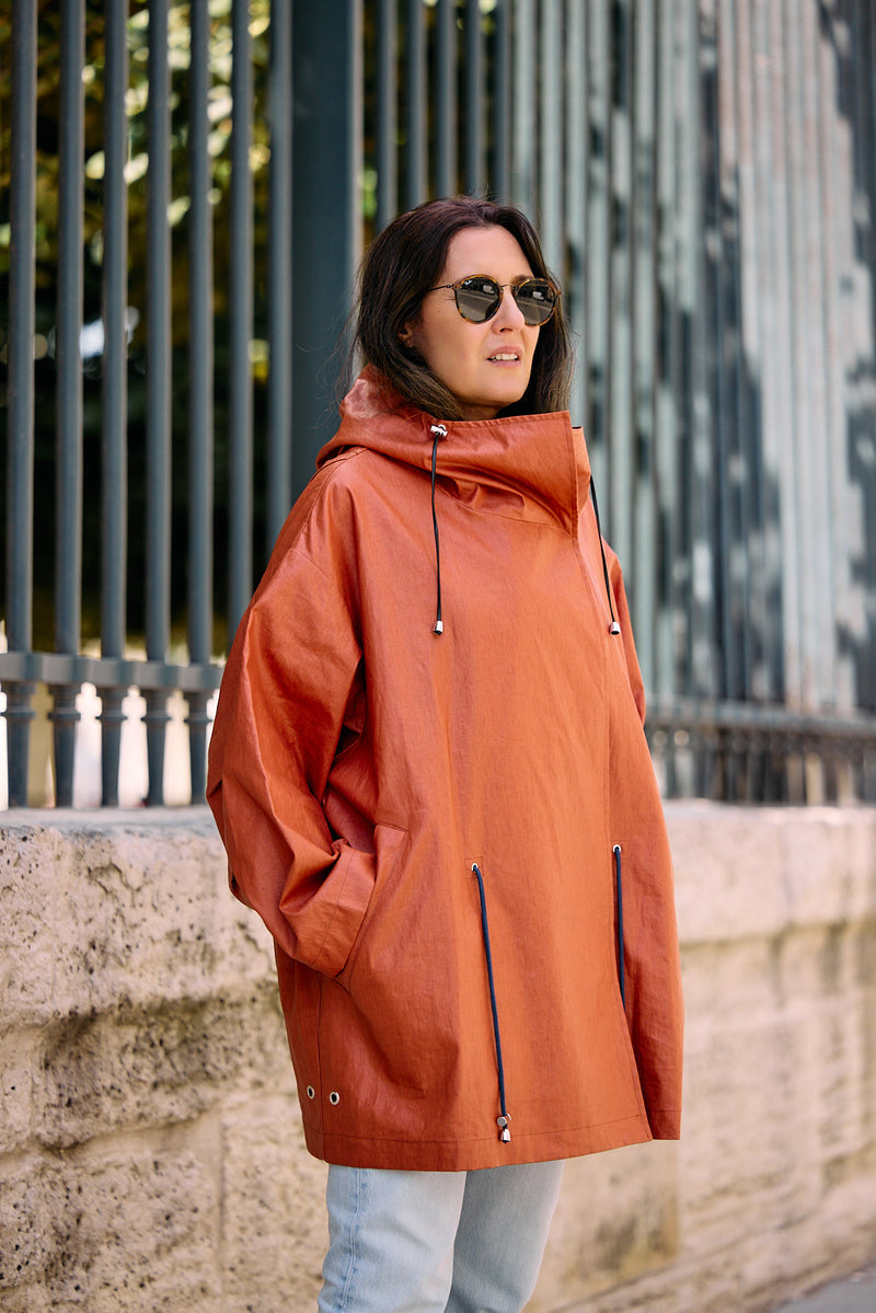 PARKA ELSA LIB EN LIN & COTON DÉPERLANTS