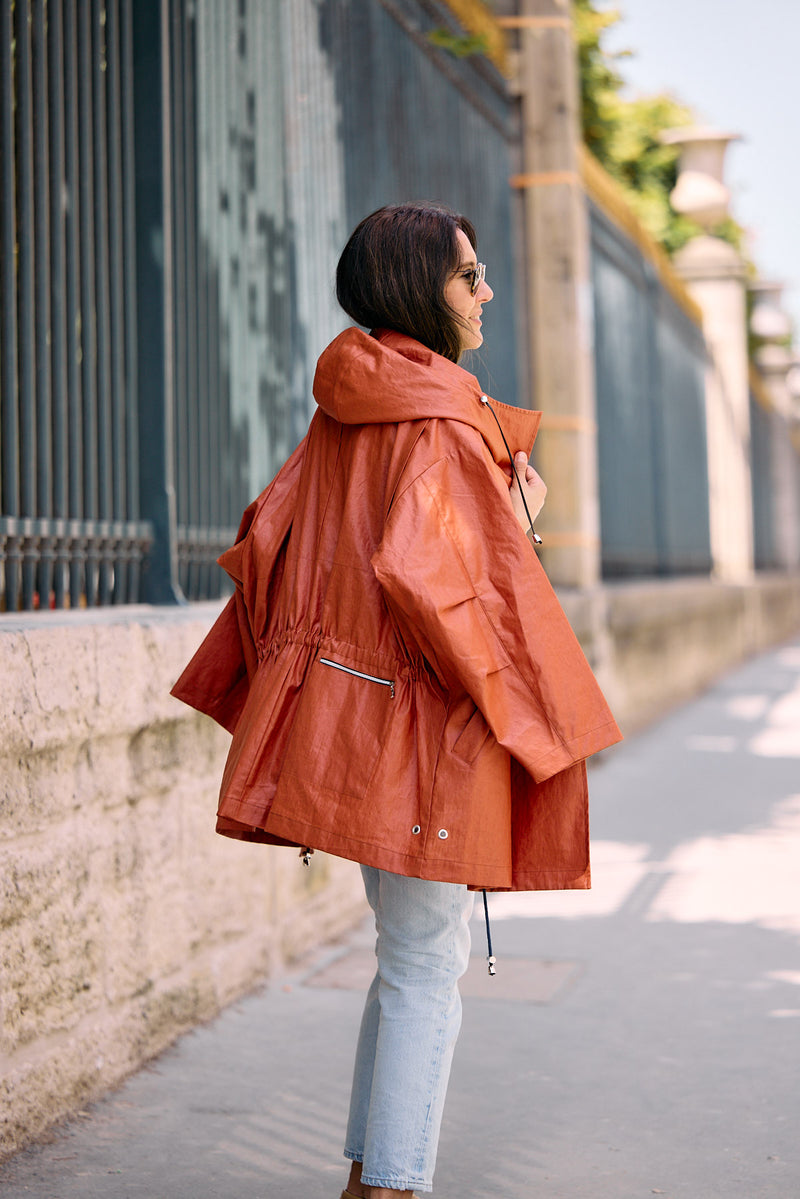 PARKA ELSA LIB EN LIN & COTON DÉPERLANTS