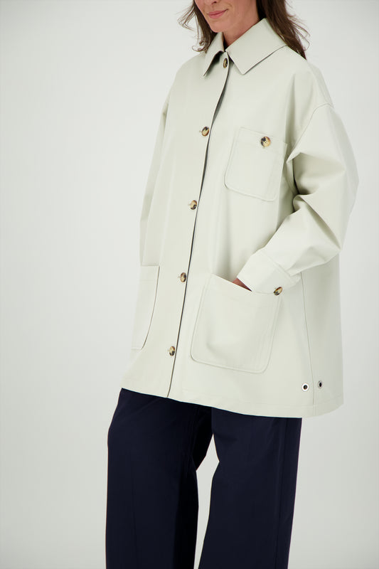 SURCHEMISE FANNY KOT EN COTON DOUBLE FACE IMPERMÉABLE
