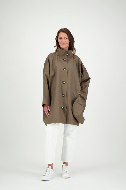 PARKA FILO LIB EN LIN ENDUIT & COTON DÉPERLANTS