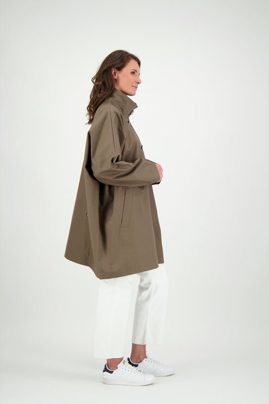 PARKA FILO LIB EN LIN ENDUIT & COTON DÉPERLANTS