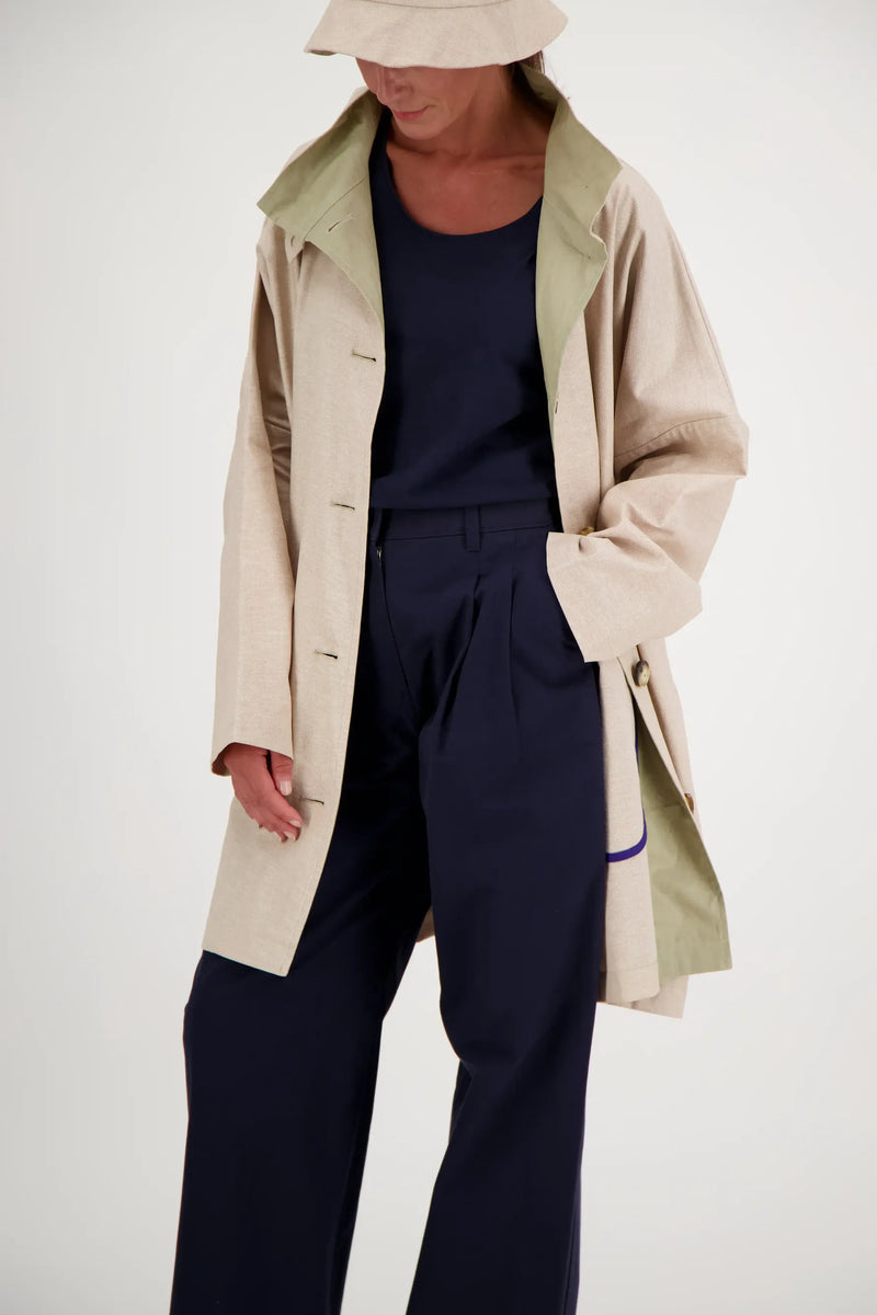 PARKA FILO LIB EN LIN & COTON DÉPERLANTS