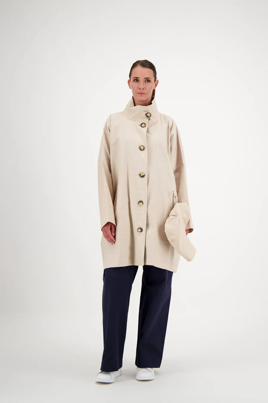 PARKA FILO LIB EN LIN & COTON DÉPERLANTS