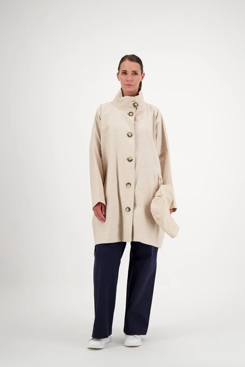 PARKA FILO LIB EN LIN & COTON DÉPERLANTS