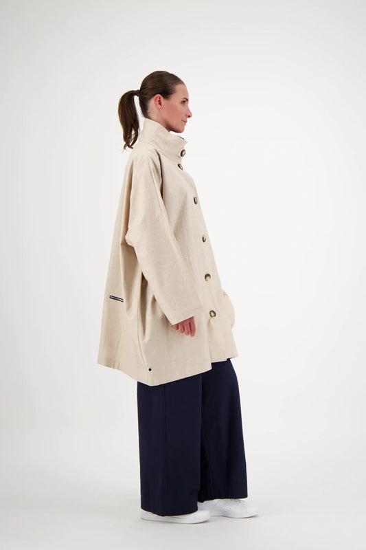 PARKA FILO LIB EN LIN & COTON DÉPERLANTS
