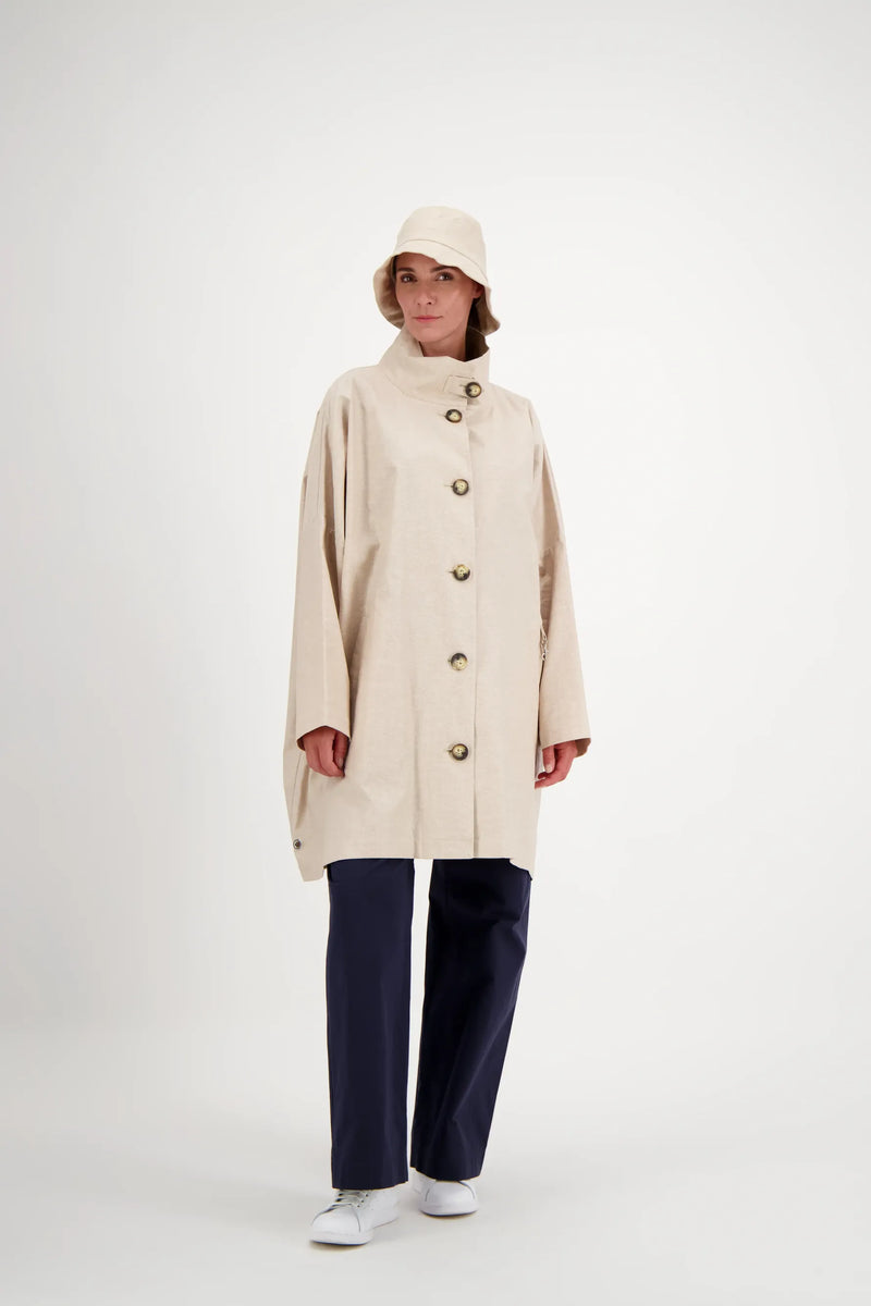 PARKA FILO LIB EN LIN & COTON DÉPERLANTS