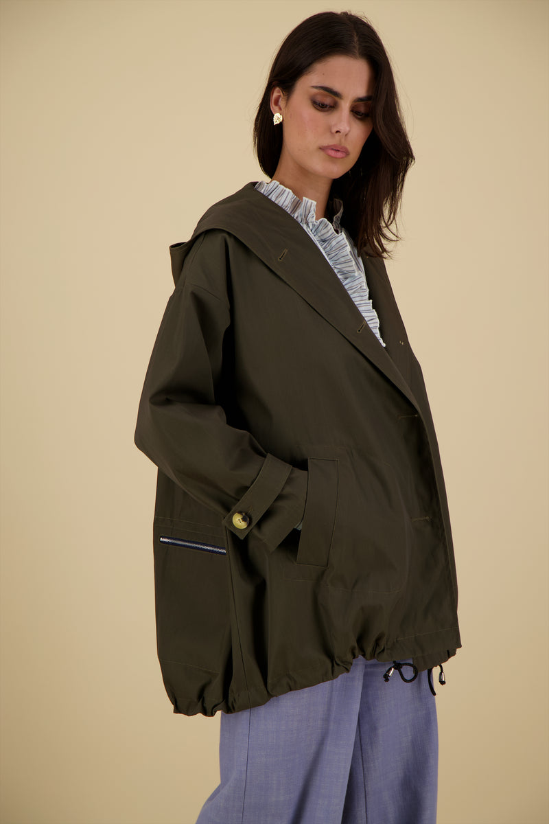 PARKA HOSSEGOR GAR EN POLYAMIDE ET COTON IMPERMÉABLES