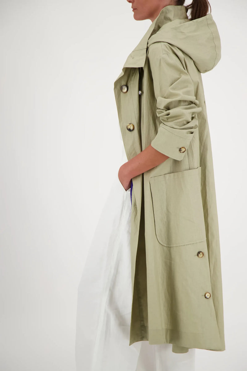 PARKA JOAN EN LIN DÉPERLANT SABLE