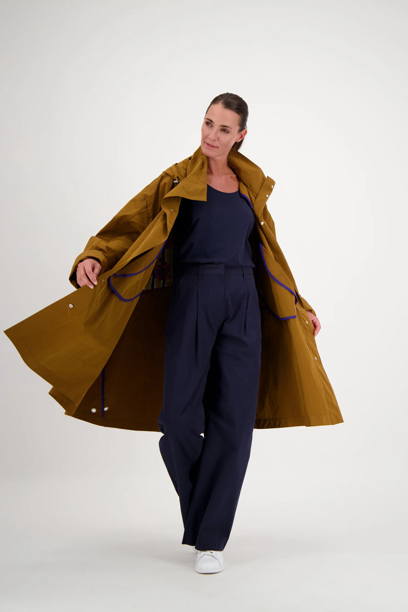 PARKA KARINE EN COTON DÉPERLANT TABAC