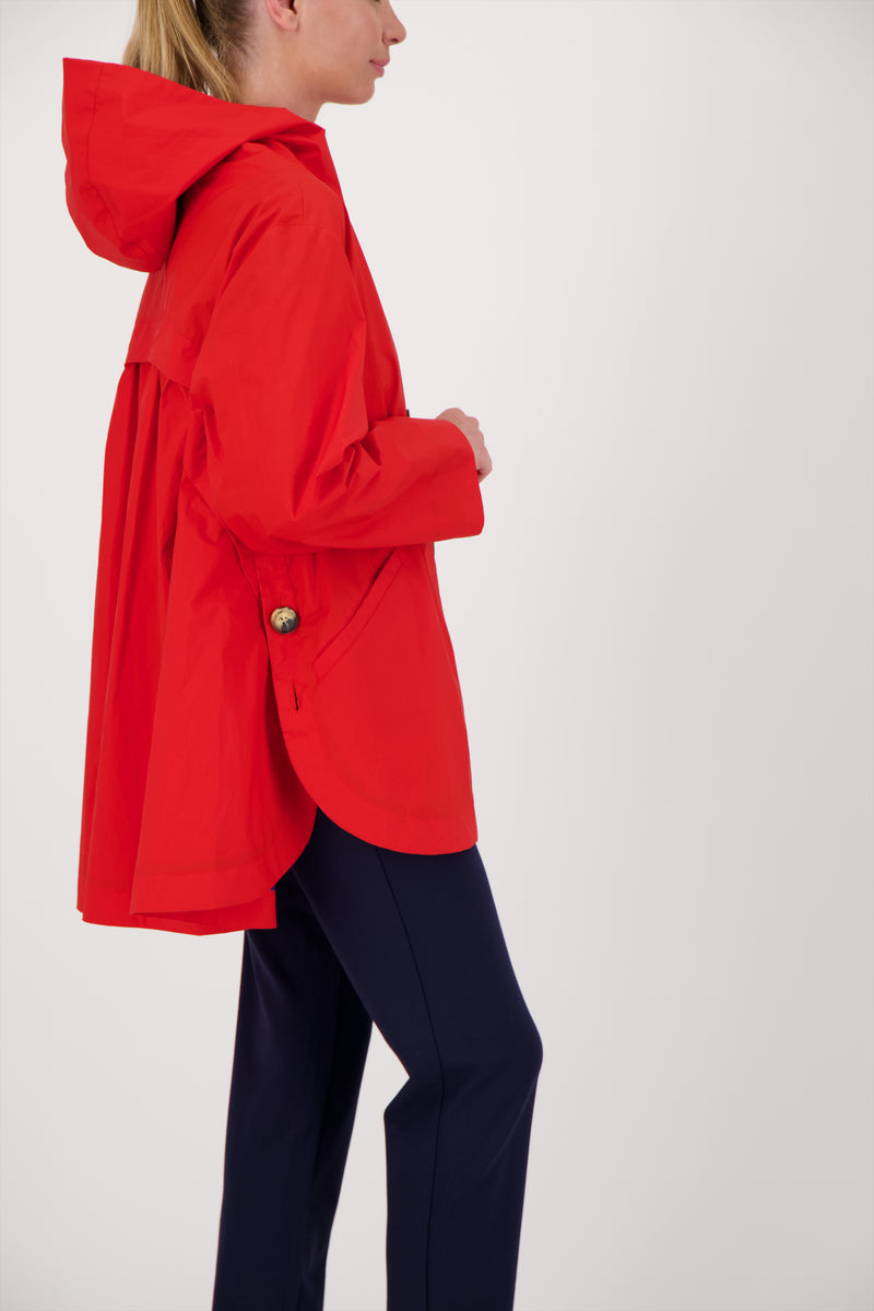 PARKA DÉPERLANTE LAURA EN COTON ORANGE