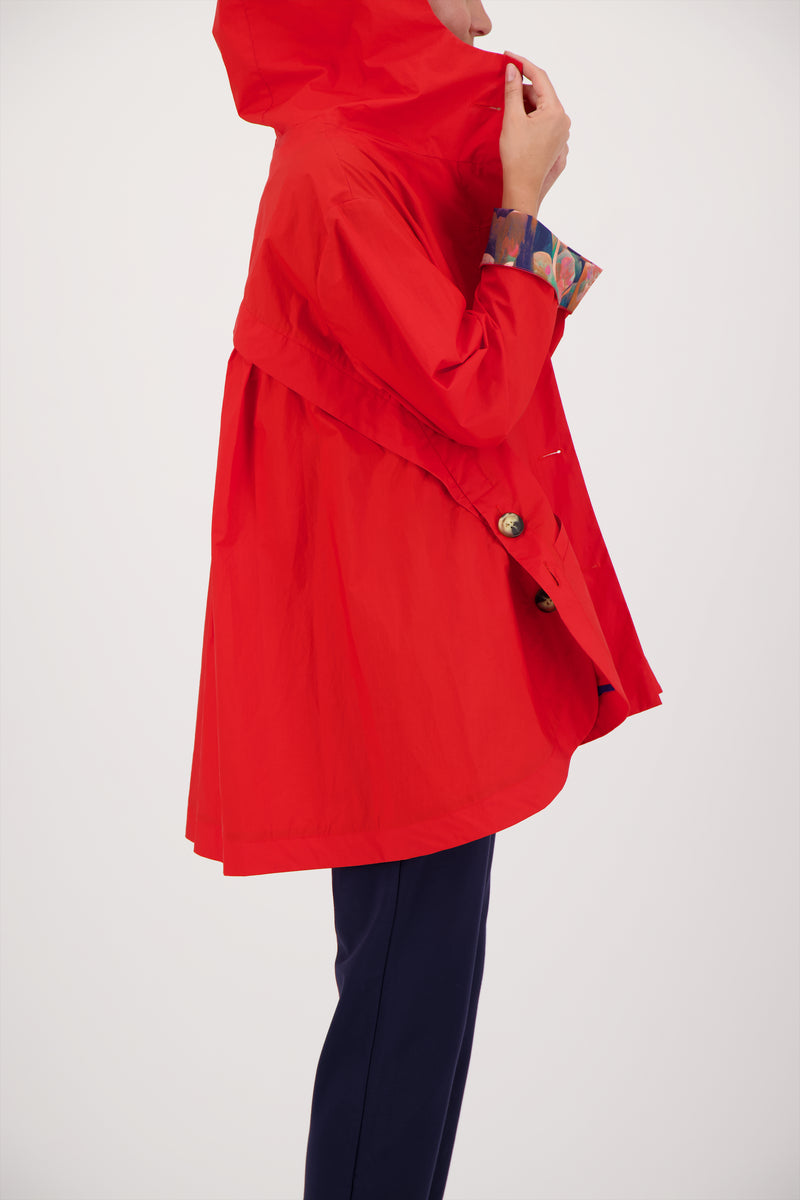 PARKA DÉPERLANTE LAURA EN COTON ORANGE