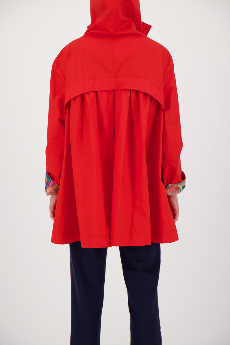 PARKA DÉPERLANTE LAURA EN COTON ORANGE
