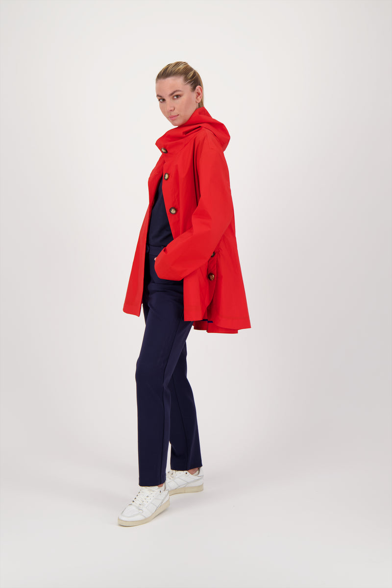 PARKA DÉPERLANTE LAURA EN COTON ORANGE