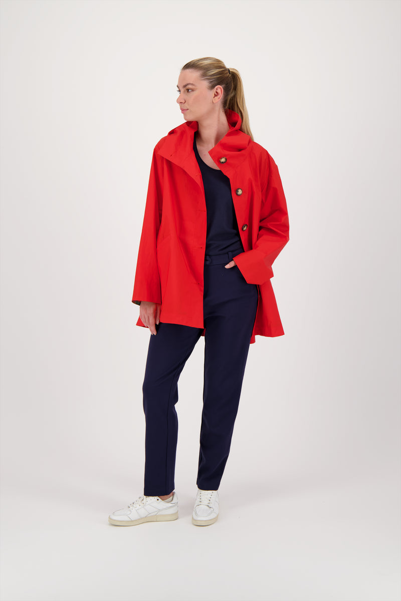PARKA DÉPERLANTE LAURA EN COTON ORANGE