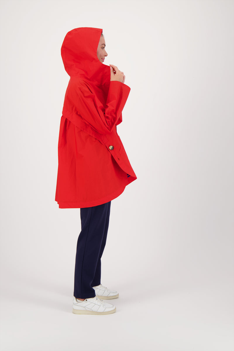 PARKA DÉPERLANTE LAURA EN COTON ORANGE