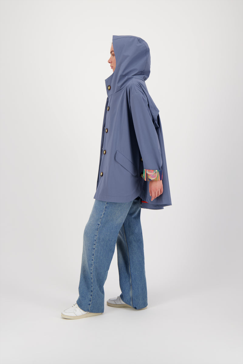 PARKA LAURA EN POLYAMIDE BISTRETCH DÉPERLANTE ARDOISE