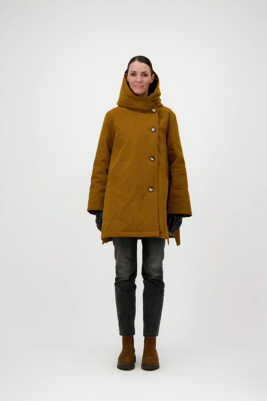 PARKA LINA COR en coton déperlant et fausse fourrure